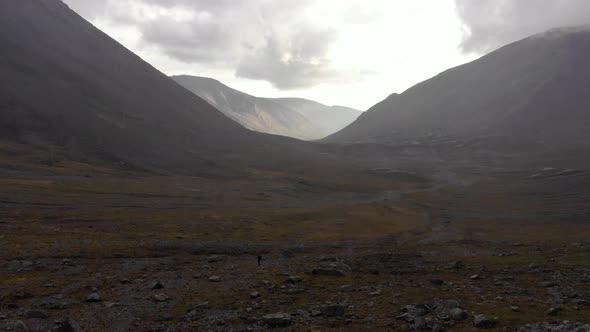 A Rainy Day in Attractive Valley in the Khibiny Mountains alt