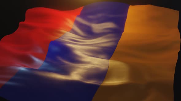 Armenia Flag Low Angle View