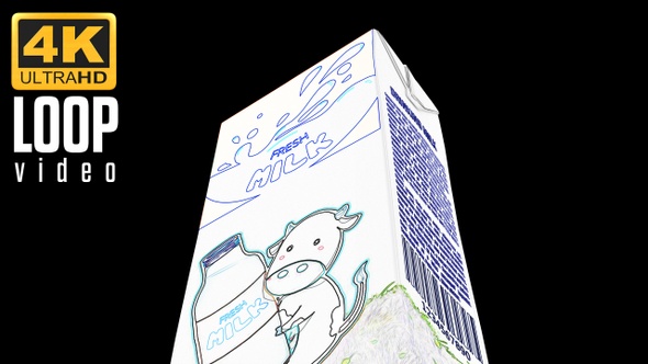 Milk Box on Black alt