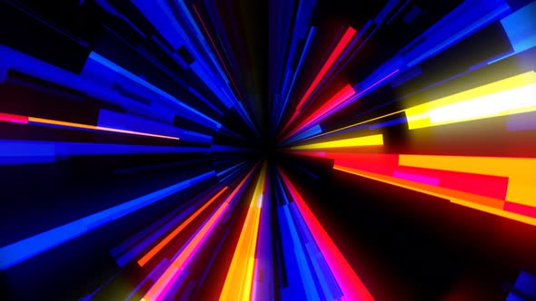 Colorful glowing line abstract tech background