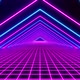 Abstract futuristic tunnel with neon light - VideoHive Item for Sale