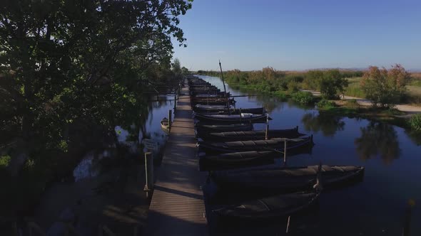 Boats on the Wooden Pier alt
