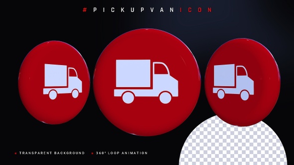 Pickup van icon