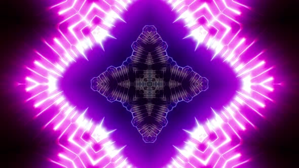 Powerful Blinking Neon Light Kaleidoscope 4K 04 alt