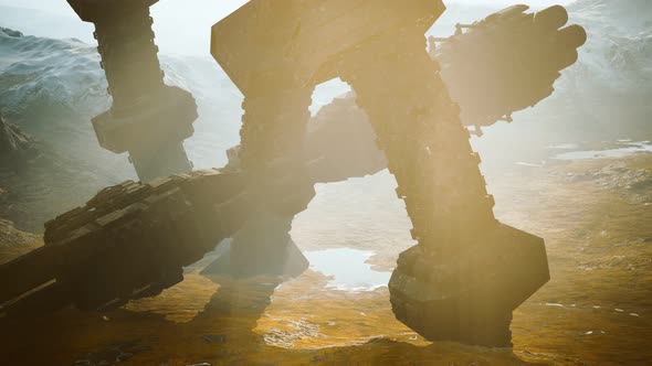 Old Abandonned Unidentified Flying Object at the Earth alt