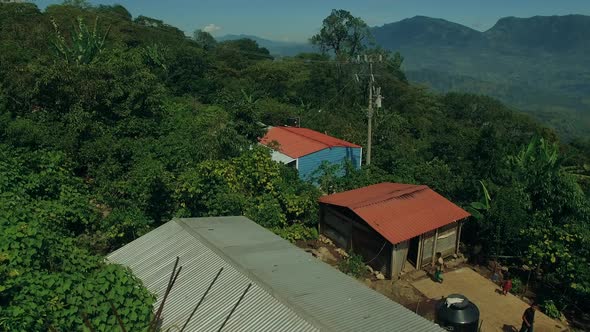 AEREALS FROM VARIOUS MAYAN NEW HOUSES IN CHIAPAS MEXICO SHOT IN 4K alt