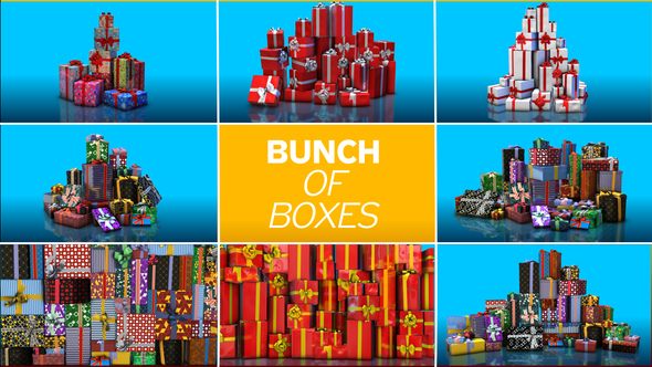Gift Boxes Element 3D Pack