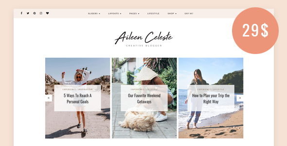 Aileen – A Personal Blog & Shop Theme