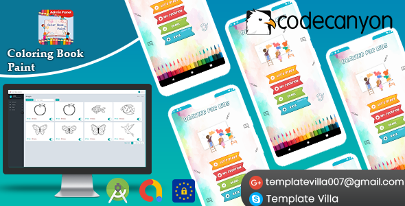 Coloring Book Paint With Admin Panel Ready For Publish