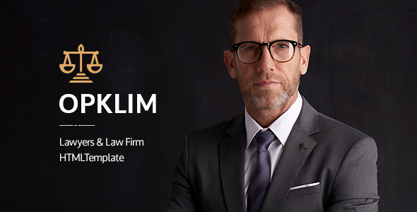 Extraordinary Opklim - Lawyer and Law Firm HTML Template