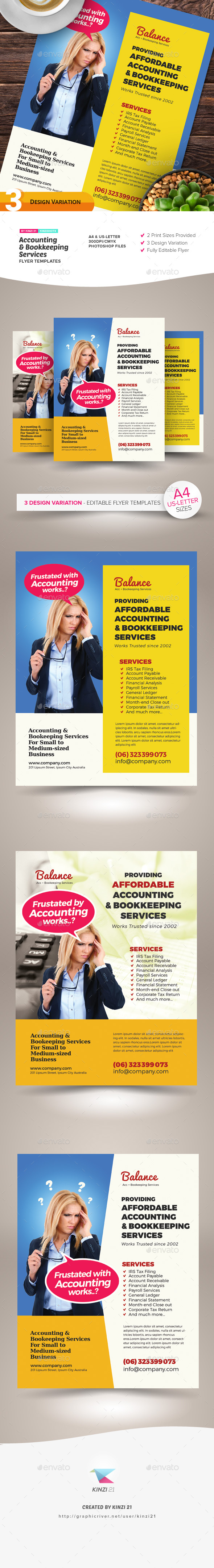Accounting & Bookkeeping Services Flyers With Accounting Flyer Templates