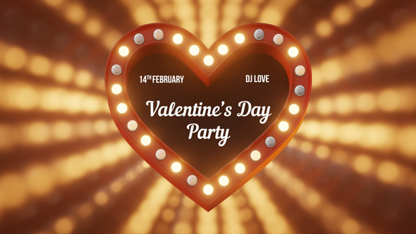 Valentine's Day Light Sign, After Effects Project Files | VideoHive