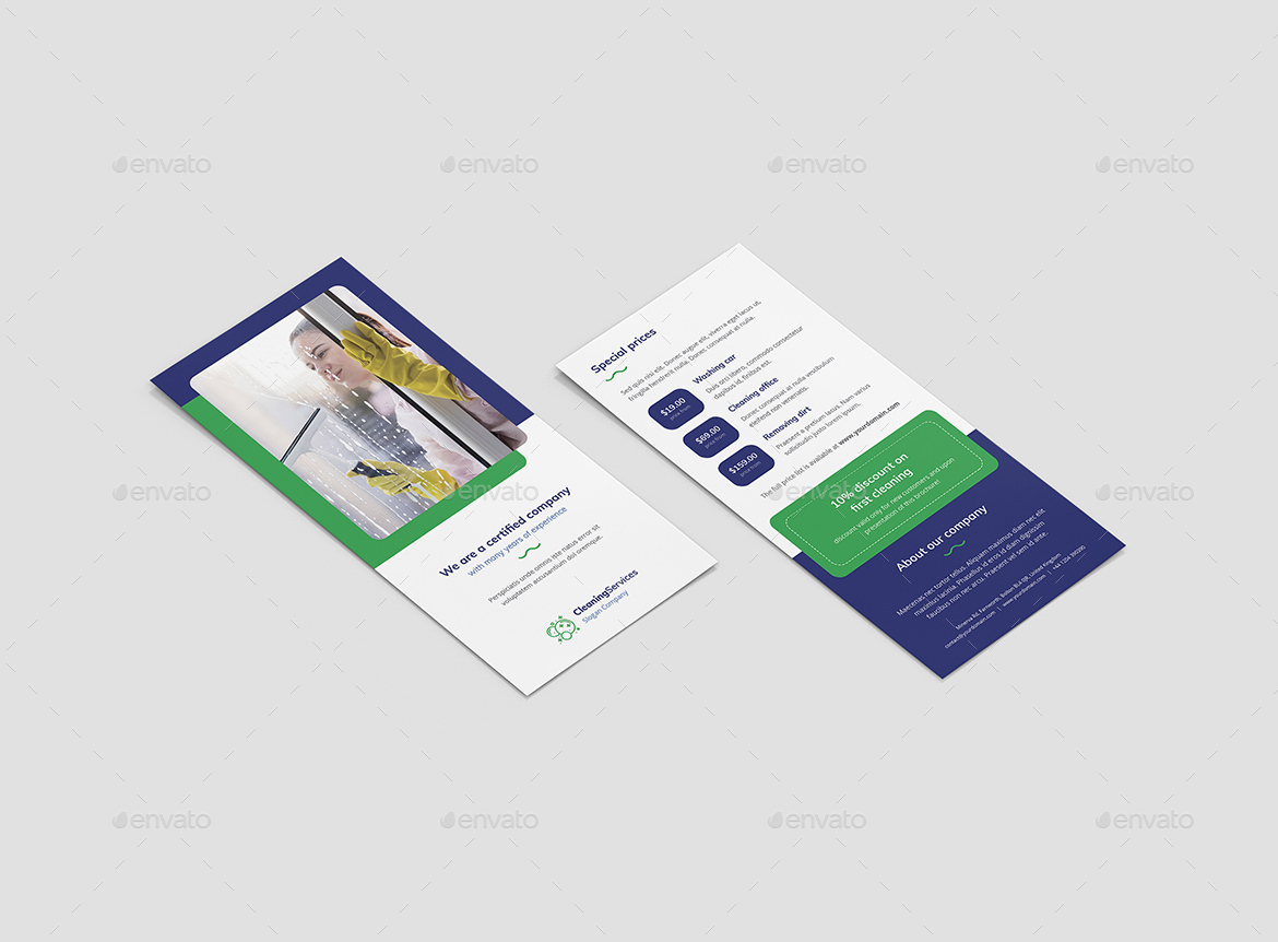 Flyer DL Cleaning Service by artbart GraphicRiver