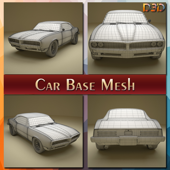 Car Base Mesh - 3Docean 25610015