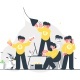 Male Doing Many Things Simultaneously, Vectors | GraphicRiver
