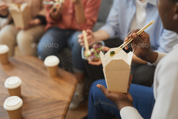 Lunch in Office - Stock Photo - Images