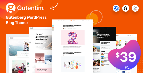 Gutentim – Modern Gutenberg WordPress Blog Theme