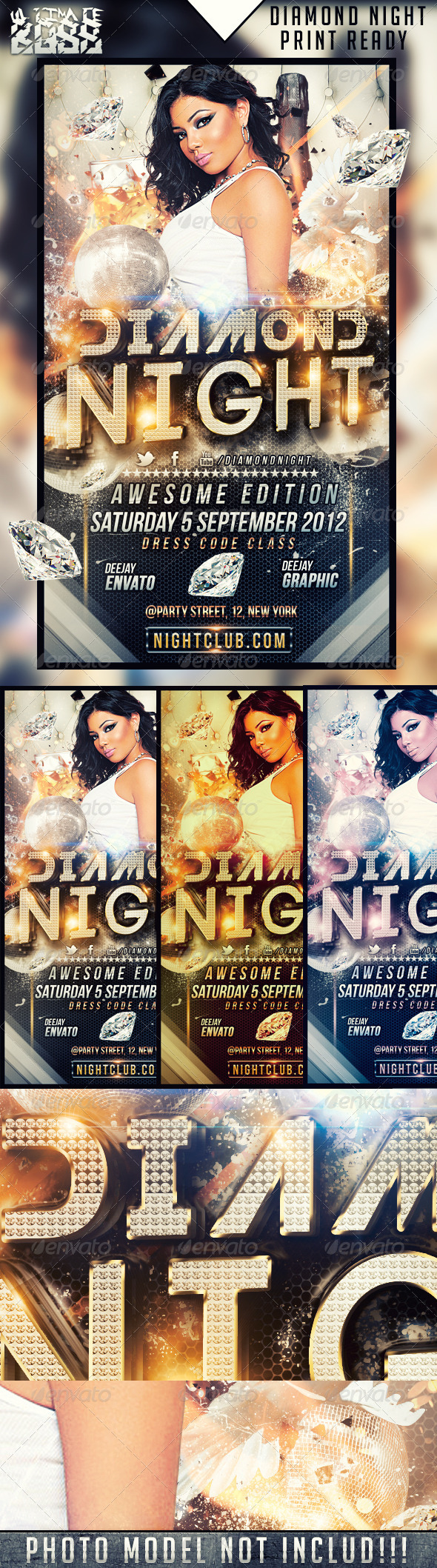 Diamond Night - Flyers Print Templates
