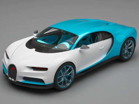 Bugatti chiron - 3Docean 25626173