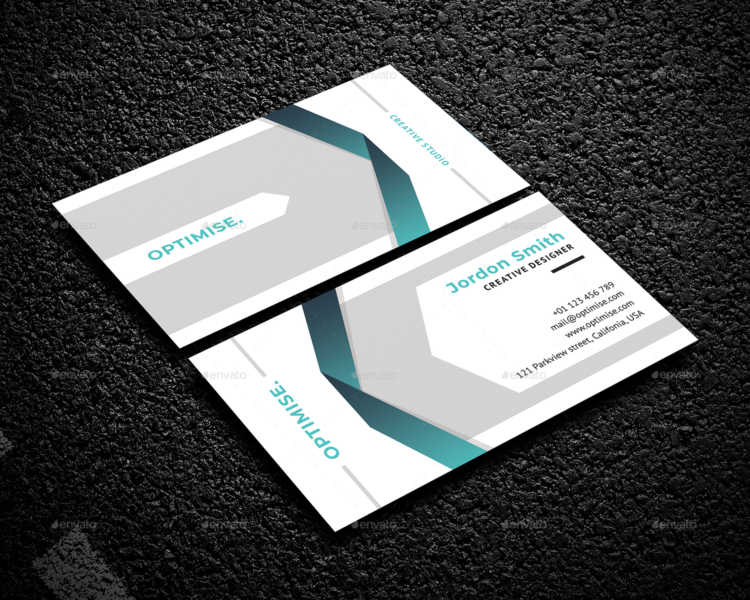 Creative Light & Dark Business Card, Print Templates | GraphicRiver