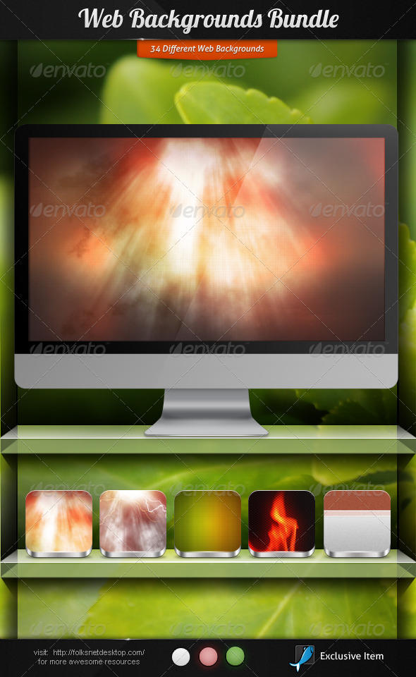 Web Backgrounds Bundle - Backgrounds Graphics