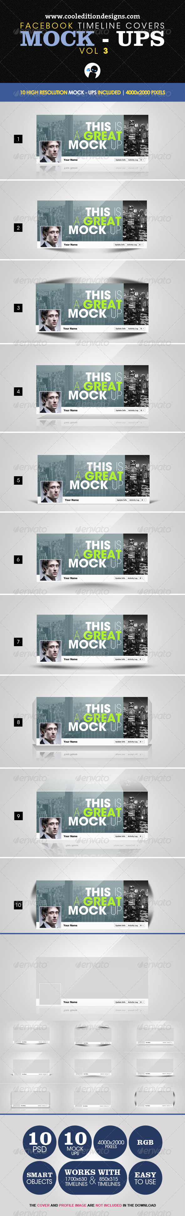 Facebook Timeline Covers Mock-Ups VOL3 - Miscellaneous Graphics