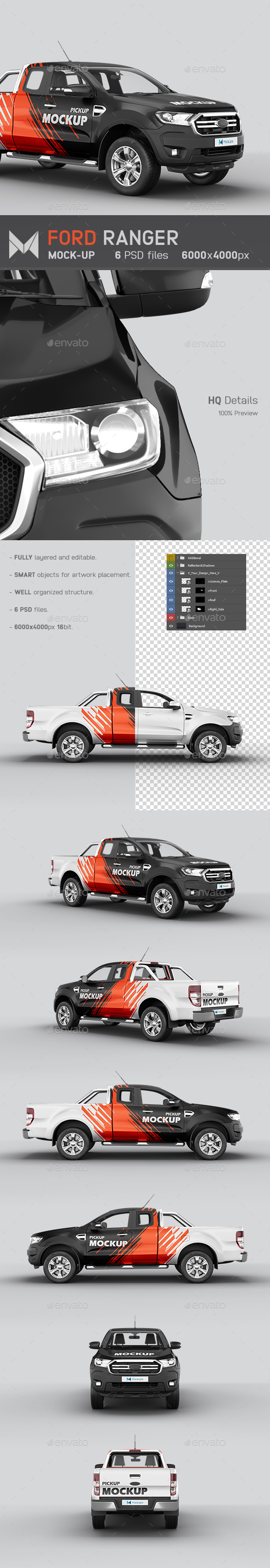 Ford Ranger Pickup Mockup By Mockupix Graphicriver customize your own ford truck on Ford Ranger Pickup Mockup By Mockupix Graphicriver