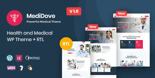 MediDove | Health and Medical WordPress Theme + RTL