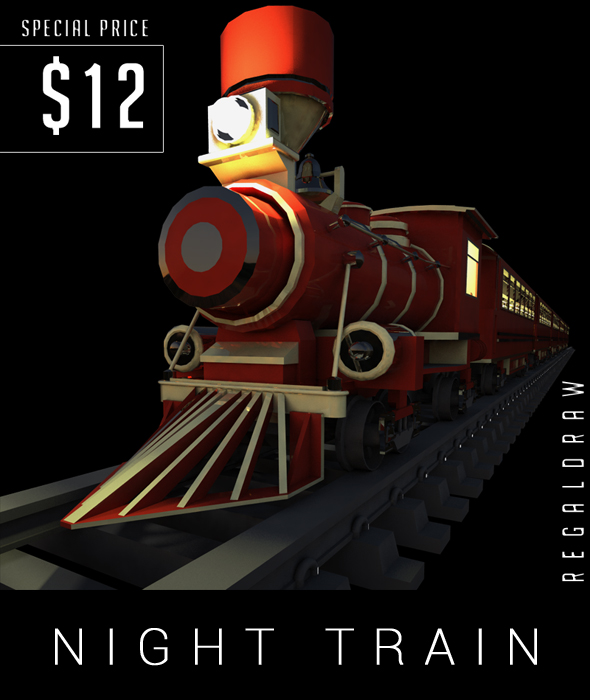 NIGHT TRAIN 3D - 3Docean 25228038