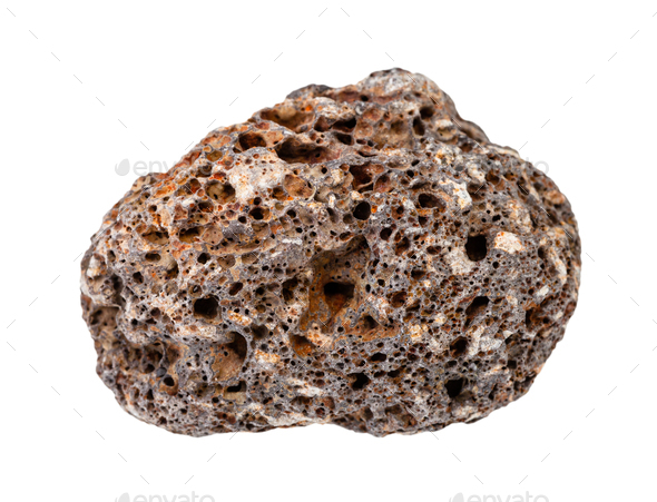 Rolled Brown Pumice Rock Isolated On White Stock Photo By Vvoennyy   Canon 150120 1126 