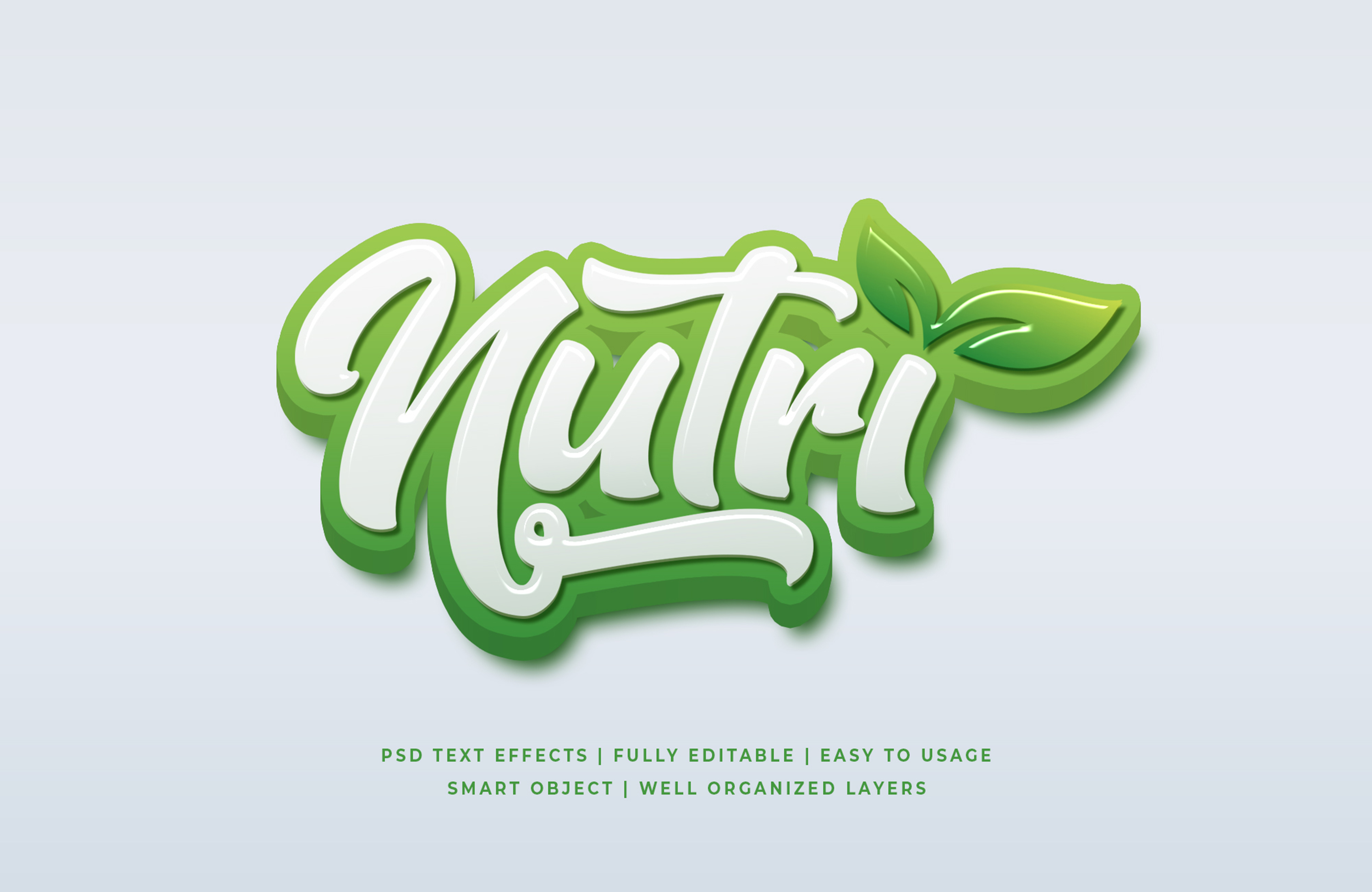 Download Green Natural 3d Text Style Effects Mockup By Syifa5610 Graphicriver