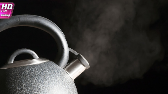 Steam Jet From The Teapot Spout alt