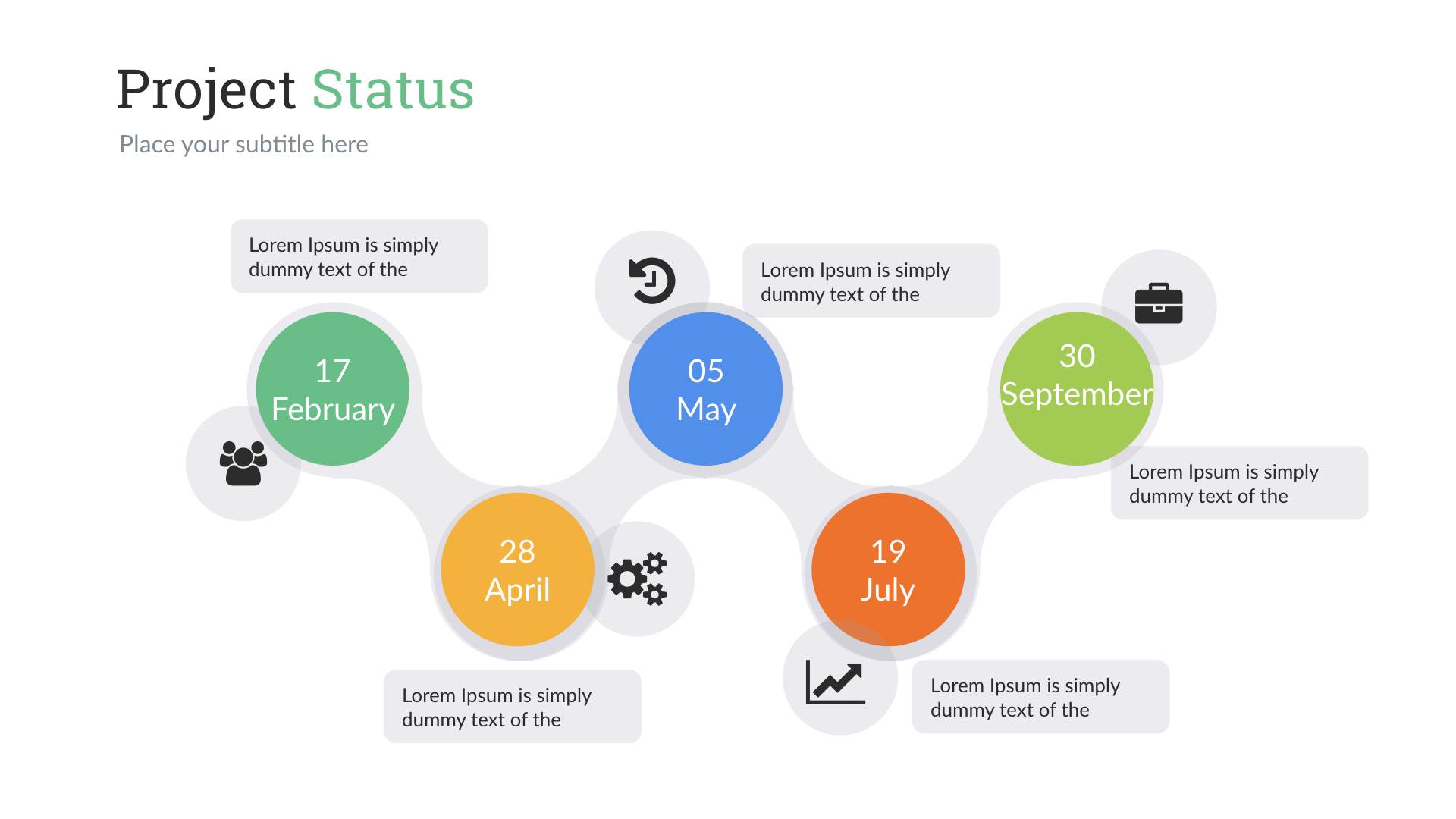 Project Status Keynote Presentation Template by SanaNik | GraphicRiver