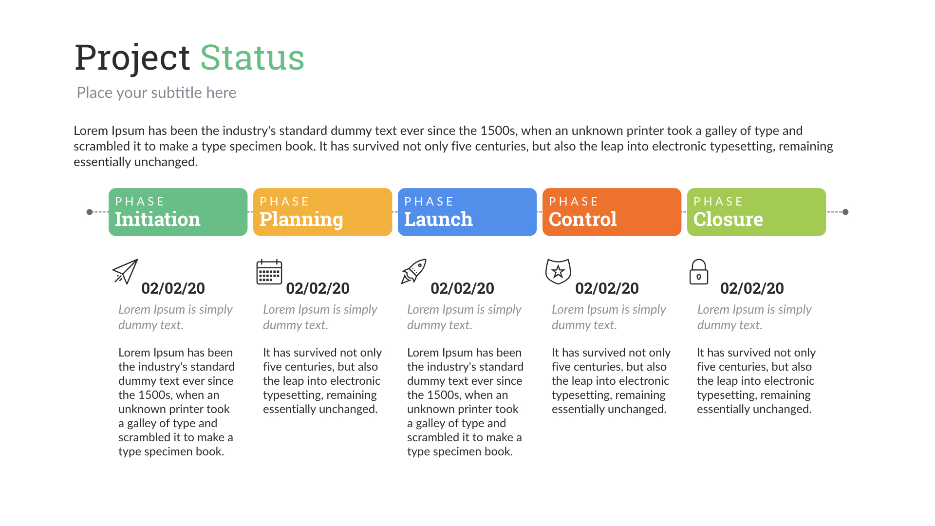 Project Status Keynote Presentation Template by SanaNik | GraphicRiver