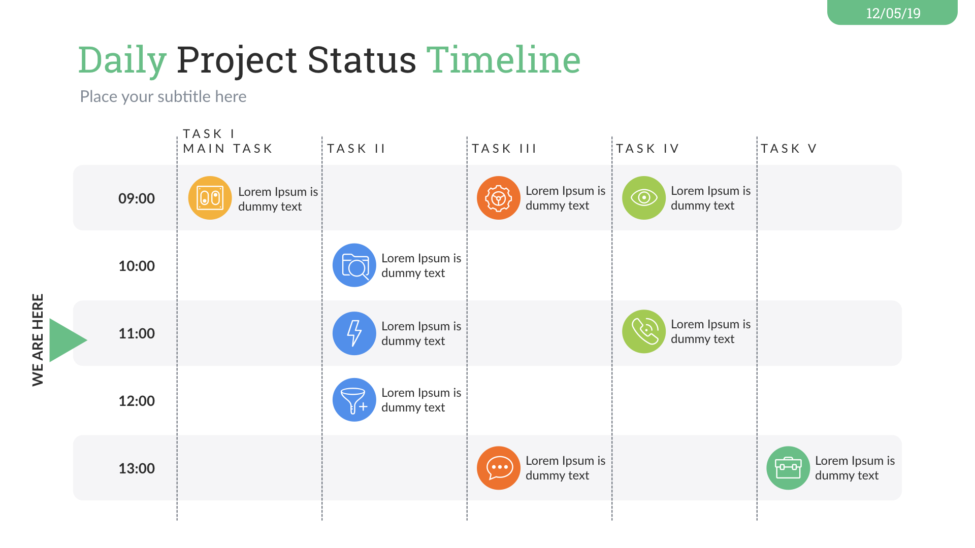 Project Status Keynote Presentation Template by SanaNik | GraphicRiver