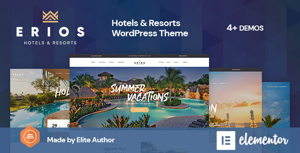Hotel and Resort Wordpress Website With Demo Content 