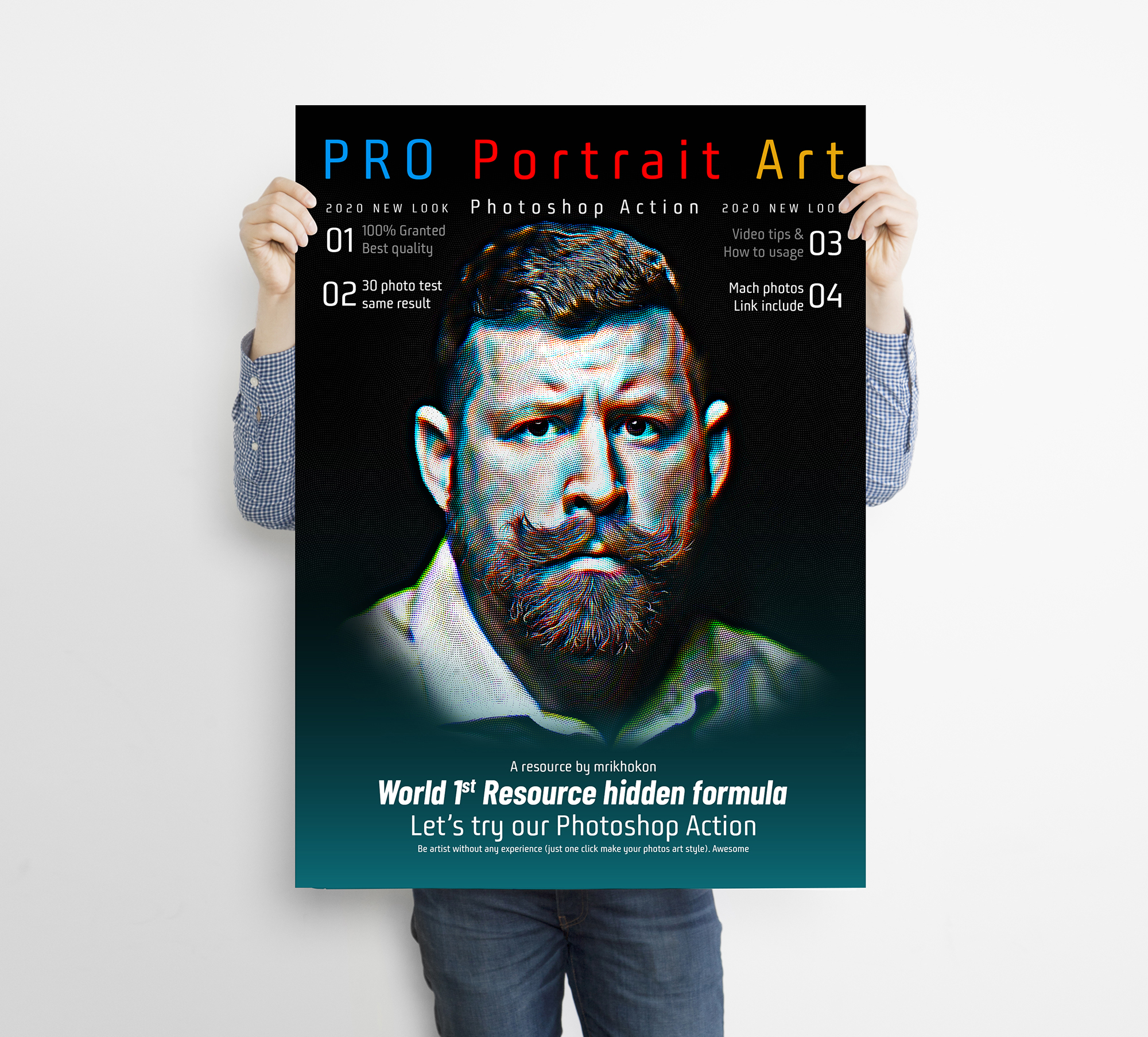 PRO Portrait Art Photoshop Action