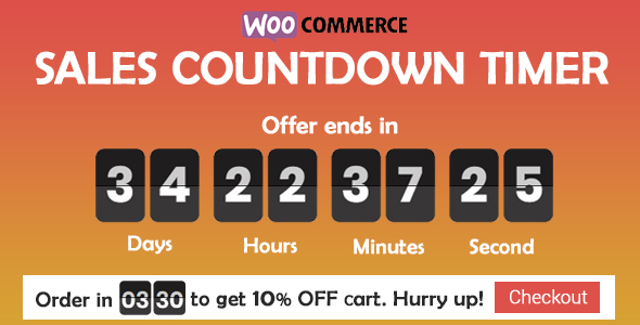 Sales Countdown Timer for WooCommerce and WordPress – Checkout Countdown