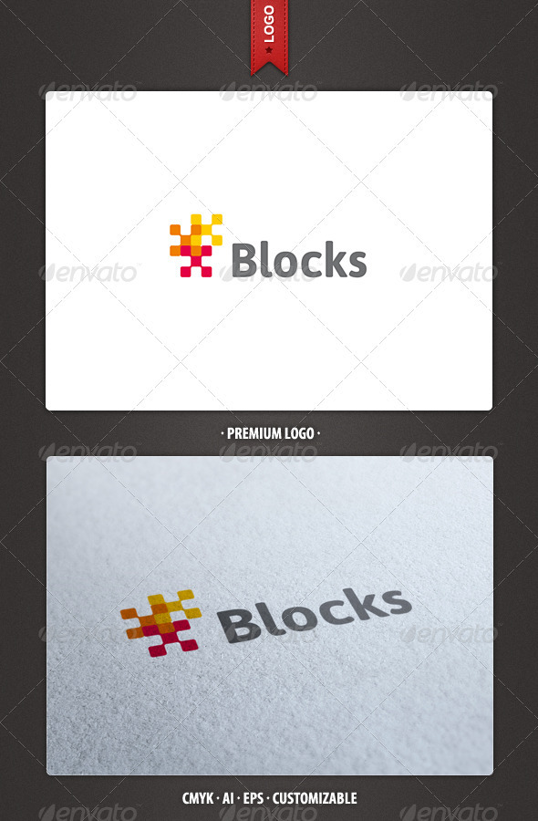 Blocks Logo Template - Abstract Logo Templates