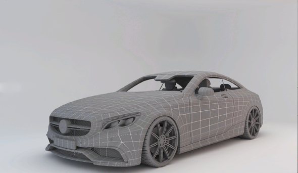 Mercedes-Benz S-Class Coupe - 3Docean 25638524