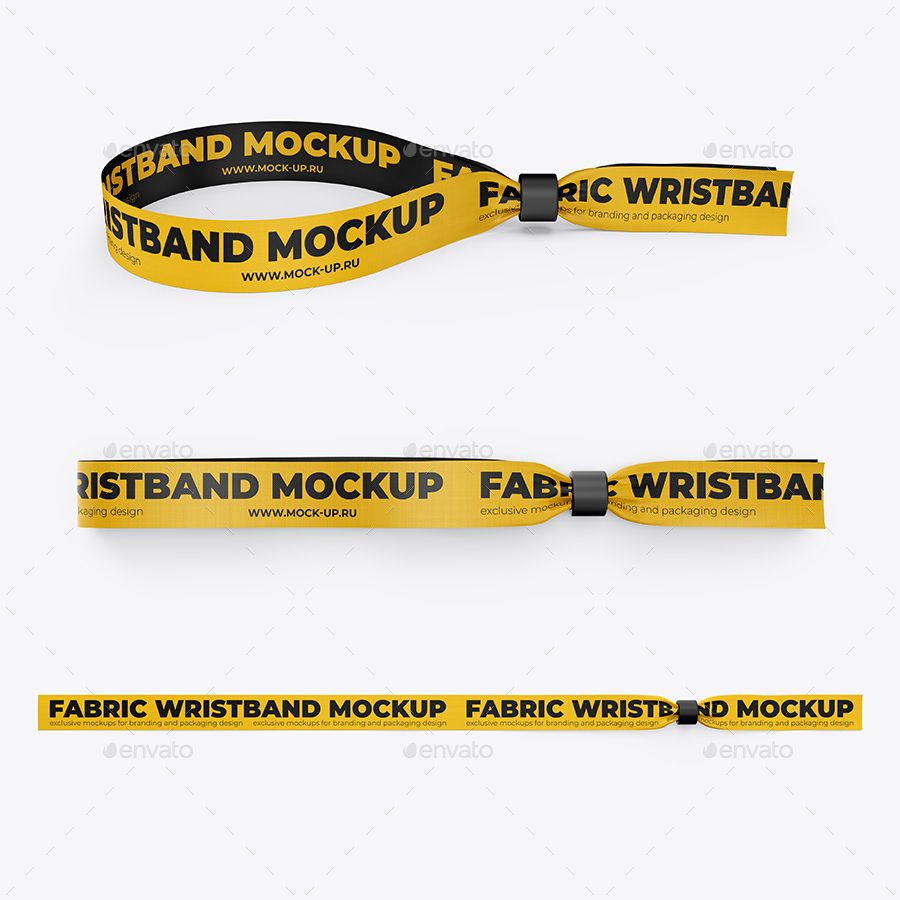 Download Fabric Wristband Mockup 3 Psd By Mock Up Ru Graphicriver