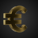 Golden Rotating Euro Symbol - VideoHive Item for Sale