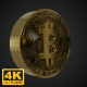 Golden Rotating Bitcoin Symbol - 4K - VideoHive Item for Sale
