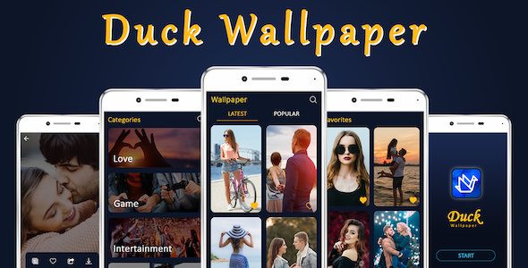 Duck wallpaper , admin , dynamic , native app