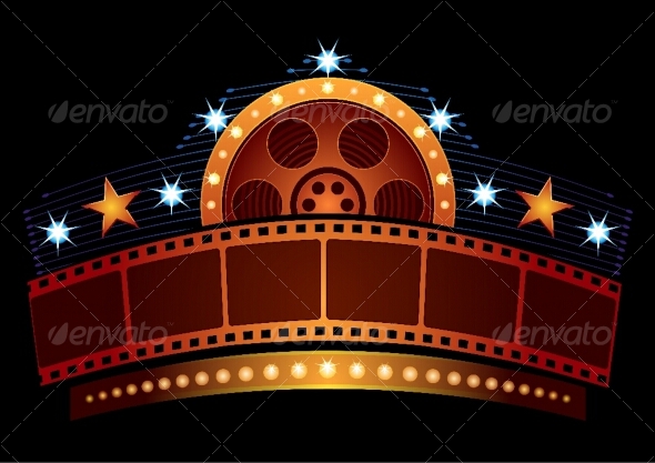 Cinema neon - Decorative Symbols Decorative