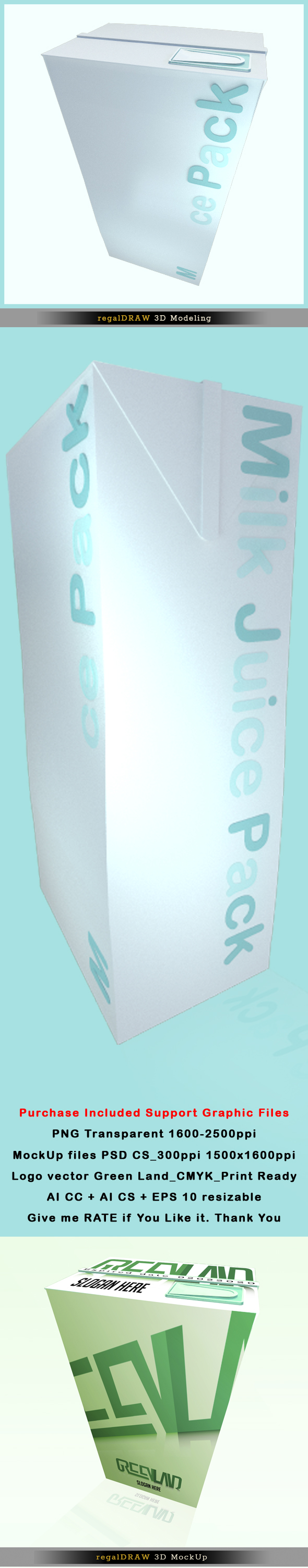 Milk Juice Pack - 3Docean 25666459