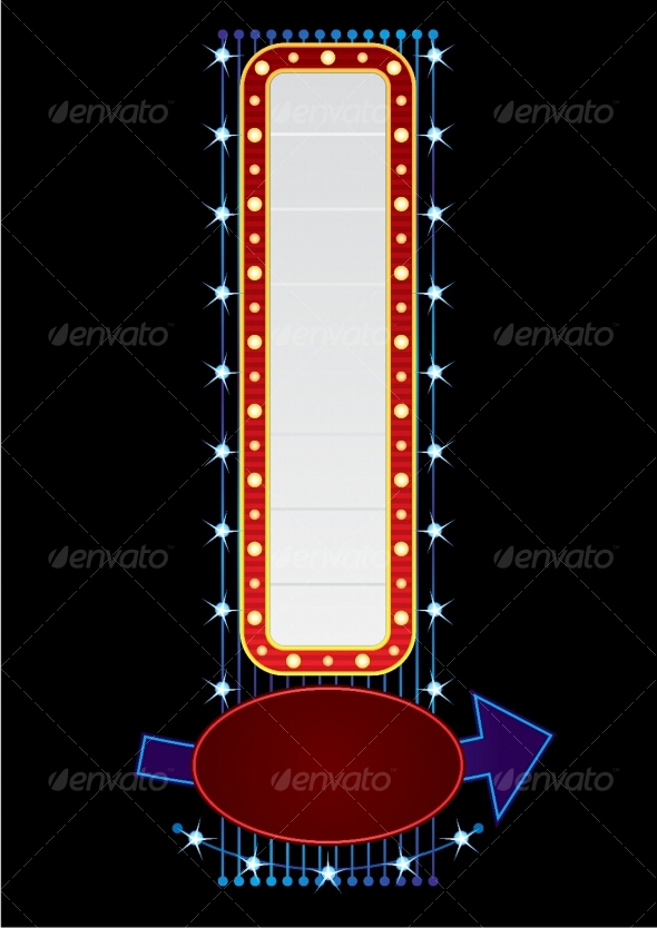 Vertical neon - Decorative Symbols Decorative