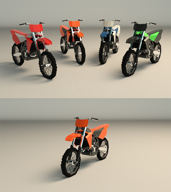 Low Poly Dirtbike - 3Docean 25676760