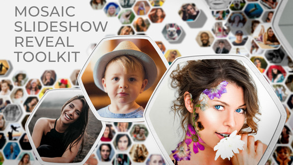 Mosaic Slideshow Reveal - VideoHive 25677597