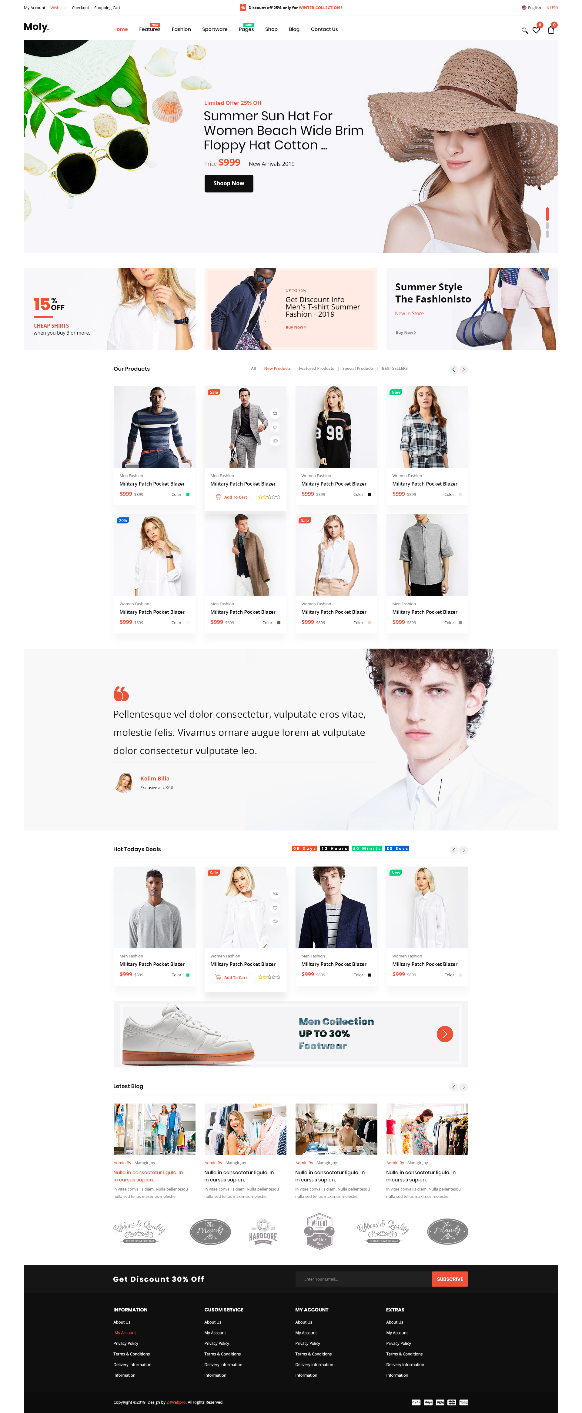 Moly - eCommerce Fashion PSD Template. by creativemela | ThemeForest